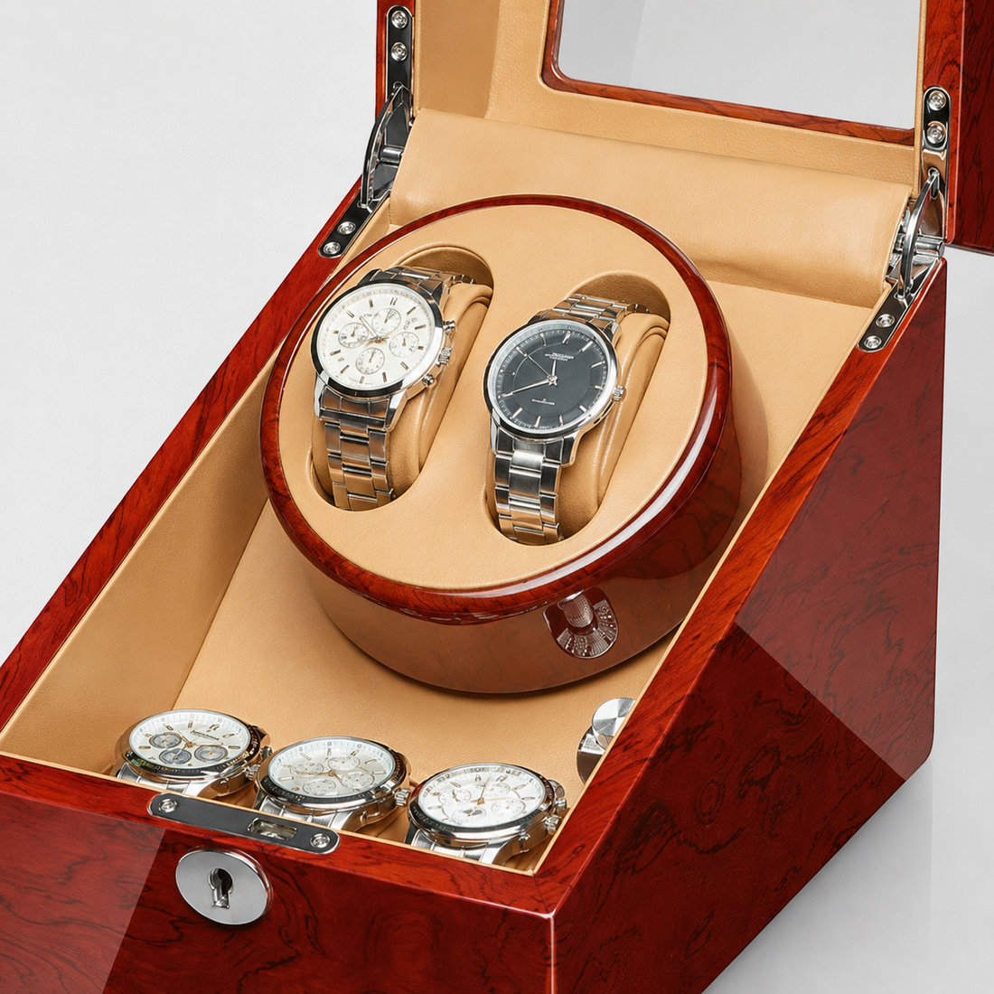 Chambord Duo Watch Winder — Burl — finish