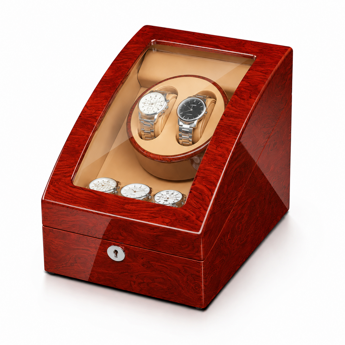Chambord Duo Watch Winder — Burl