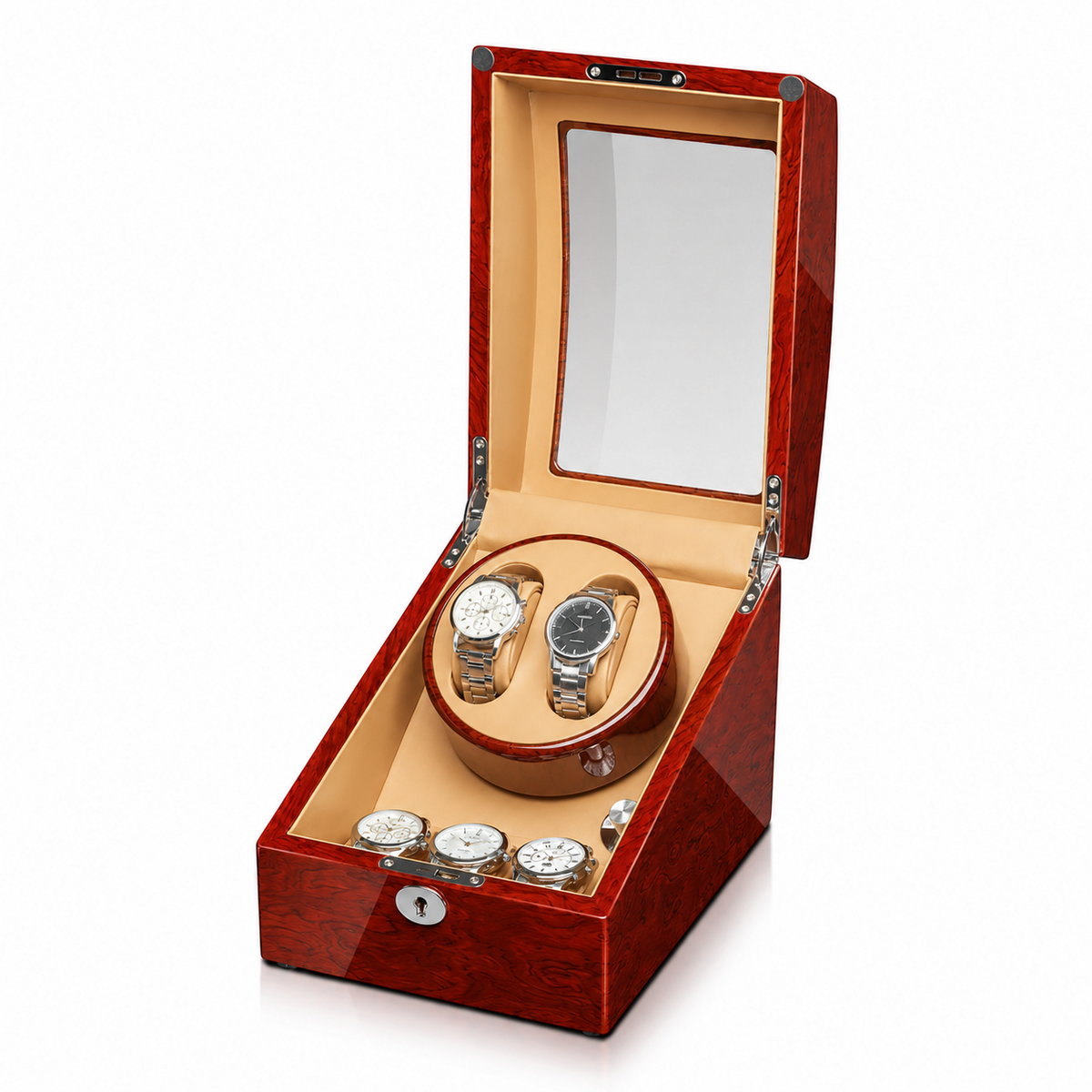 Chambord Duo Watch Winder — Burl
