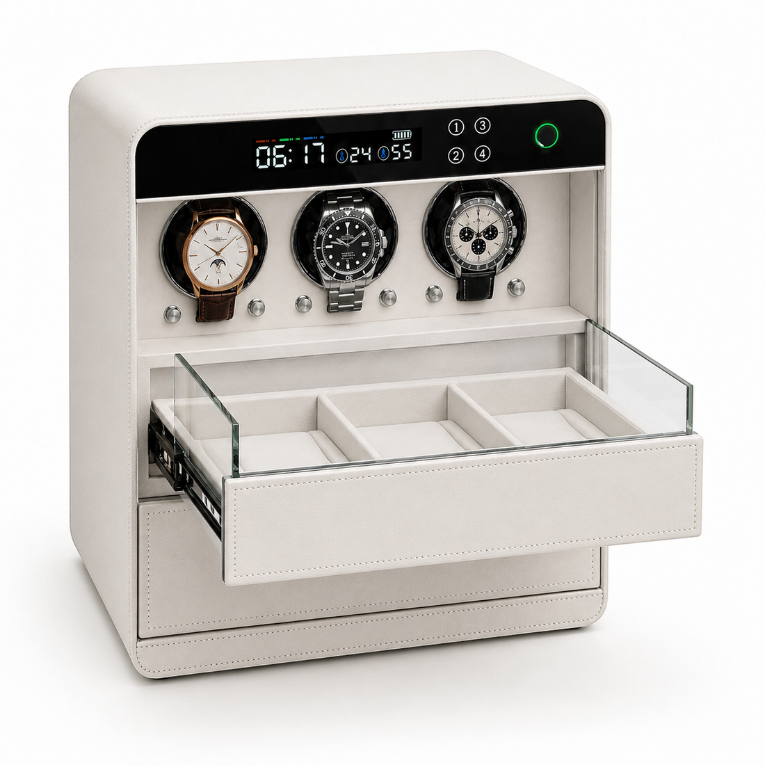 Coffre Connected Trio Watch Winder — finish