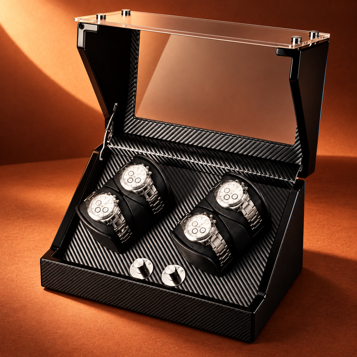 Sillage Carbon Four-Watch Winder