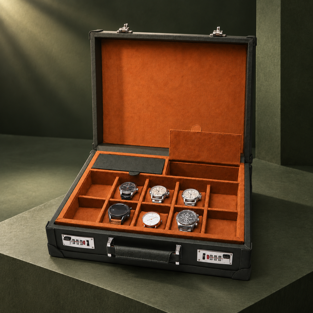 Sologne 10-Watch Attaché Case