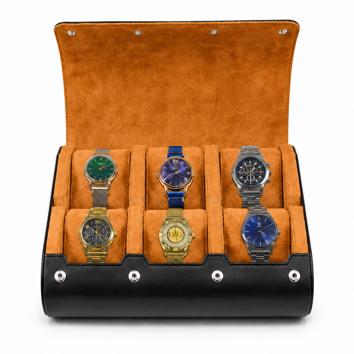 Sologne Six-Watch Travel Roll