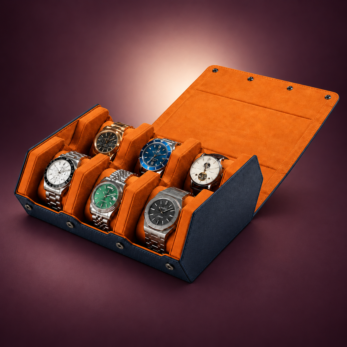 Sologne Six-Watch Folding Roll