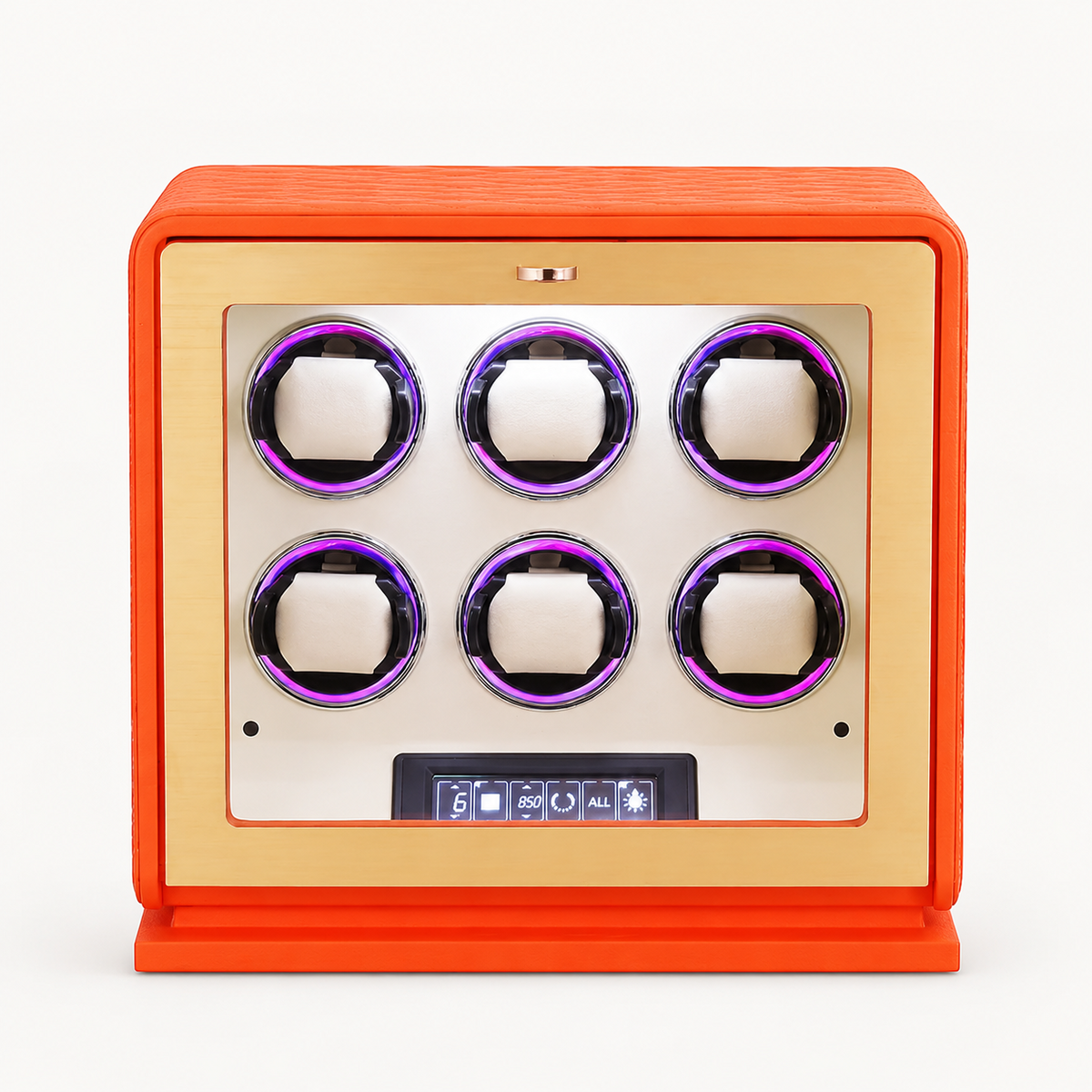 Terracotta Display Six-Watch Winder