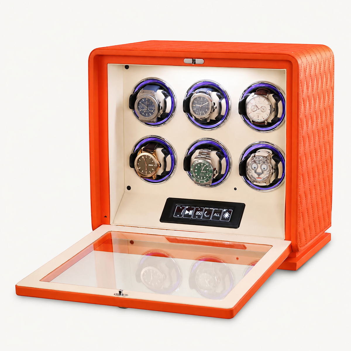 Terracotta Display Six-Watch Winder